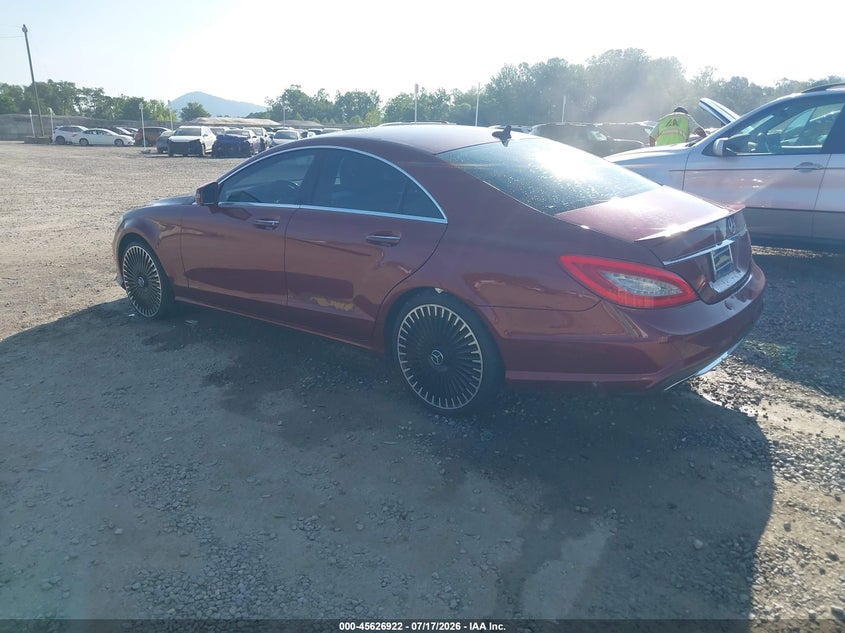 2012 Mercedes-benz Cls-klasse VIN WDDLJ9BB2CA021496 IAAI salvage auction — VANDALISM, Salvage (North Carolina), sold $2,900 on 2026-09-02 (photo 3)