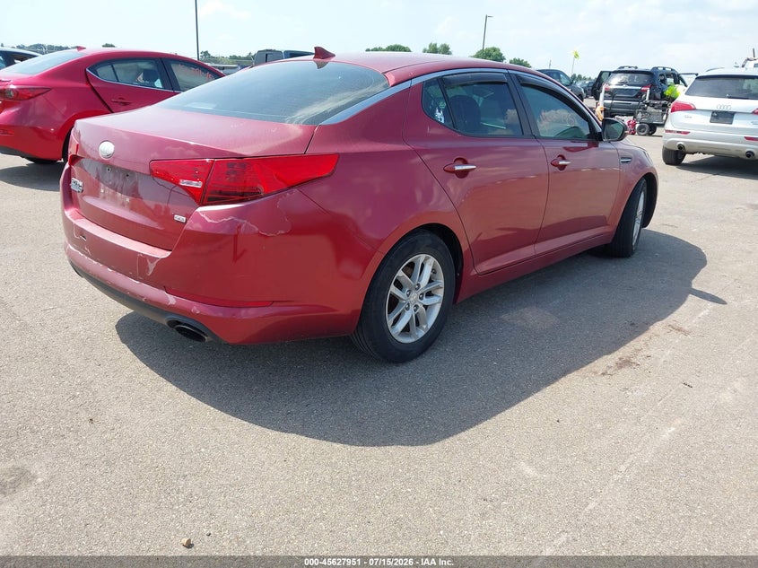 2013 Kia Optima VIN 5XXGM4A77DG211867 IAAI salvage auction — SIDE, Parts Only Bos (Minnesota), sold $25 on 2026-07-29 (photo 4)