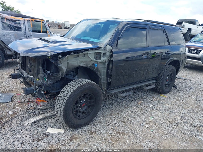 2019 Toyota 4runner VIN JTEBU5JR2K5668990 IAAI salvage auction — FRONT & REAR, Salvage Title, sold $9,400 on 2026-07-30 (photo 2)