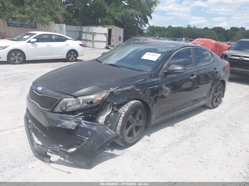 2015 Kia Optima VIN 5XXGM4A75FG435724 IAAI salvage auction — LEFT FRONT, Salvage Title, sold $600 on 2026-09-02 (photo 2)