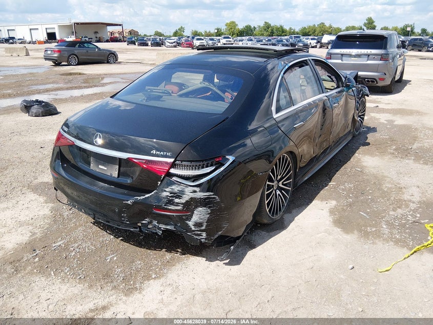 2021 Mercedes-benz S-klasse VIN W1K6G7GB1MA043340 IAAI salvage auction — ALL OVER, Salvage (Texas), sold $1,150 on 2026-07-29 (photo 4)