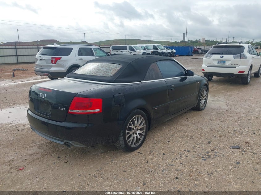2009 Audi A4 VIN WAUAF48H69K006114 IAAI salvage auction — NORMAL WEAR, Original (Texas), sold $225 on 2026-07-30 (photo 4)