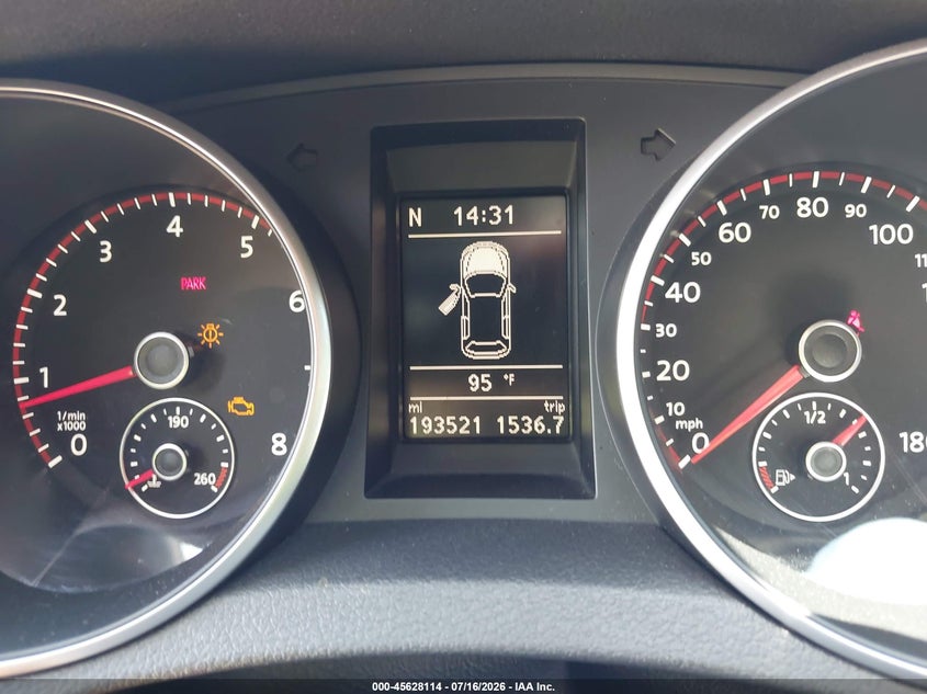 2013 Volkswagen Gti VIN WVWGV7AJ5DW093441 IAAI salvage auction — NORMAL WEAR, Wait Title, sold $1,950 on 2026-08-05 (photo 7)
