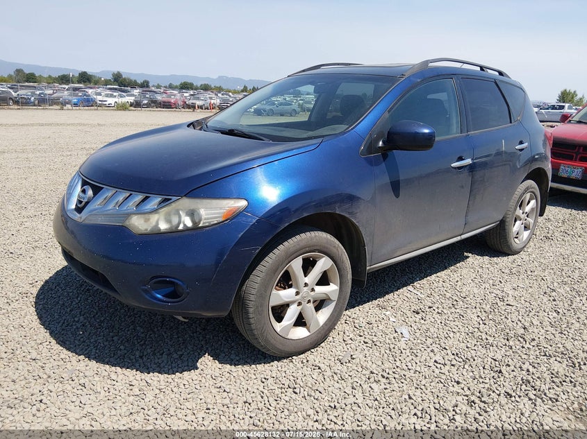2009 Nissan Murano VIN JN8AZ18W89W201278 IAAI salvage auction — NORMAL WEAR, Clear - Public Restricted (Oregon), sold $200 on 2026-07-20 (photo 2)