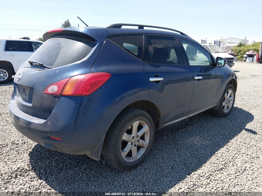 2009 Nissan Murano VIN JN8AZ18W89W201278 IAAI salvage auction — NORMAL WEAR, Clear - Public Restricted (Oregon), sold $200 on 2026-07-20 (photo 4)