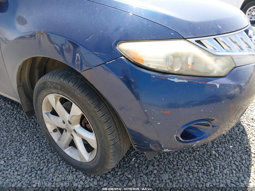 2009 Nissan Murano VIN JN8AZ18W89W201278 IAAI salvage auction — NORMAL WEAR, Clear - Public Restricted (Oregon), sold $200 on 2026-07-20 (photo 6)