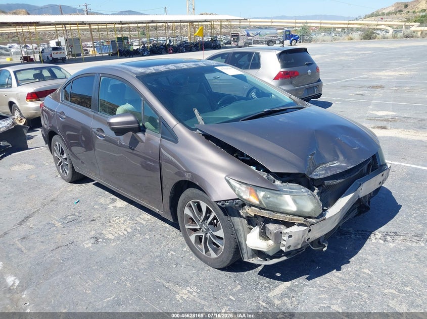 2015 Honda Civic VIN 2HGFB2F88FH524483 IAAI salvage auction — FRONT END, Salvage (California), sold $1,350 on 2026-07-30 (photo 1)