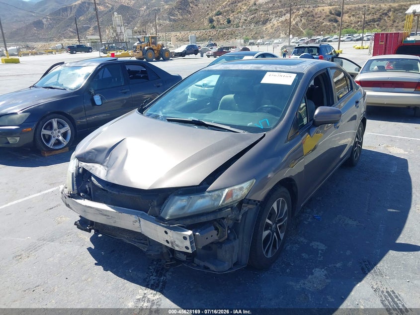 2015 Honda Civic VIN 2HGFB2F88FH524483 IAAI salvage auction — FRONT END, Salvage (California), sold $1,350 on 2026-07-30 (photo 2)
