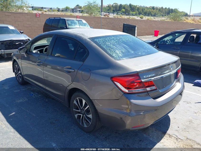 2015 Honda Civic VIN 2HGFB2F88FH524483 IAAI salvage auction — FRONT END, Salvage (California), sold $1,350 on 2026-07-30 (photo 3)