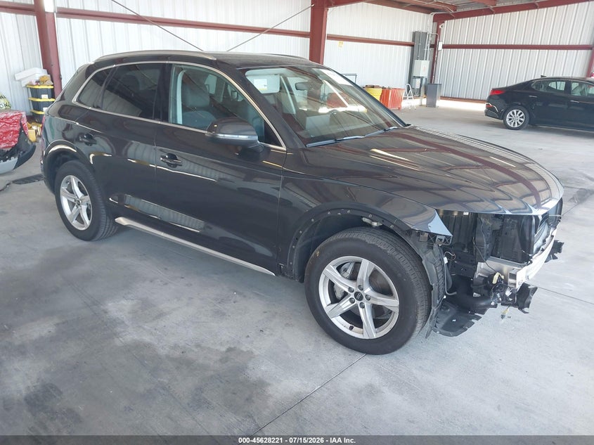 2023 Audi Q5 VIN WA1ABAFY8P2189717 IAAI salvage auction — FRONT END, Salvage Title, sold $13,300 on 2026-07-28 (photo 1)