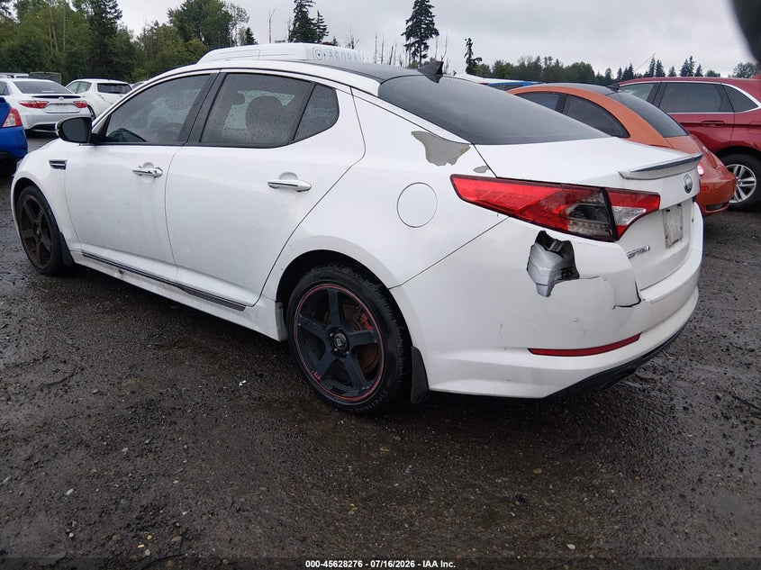 2013 Kia Optima VIN 5XXGR4A60DG234092 IAAI salvage auction — LEFT REAR, Clear (Washington), sold $375 on 2026-07-29 (photo 3)