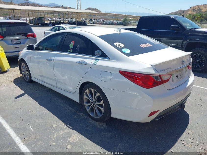 2014 Hyundai Sonata VIN 5NPEC4AC8EH914195 IAAI salvage auction — RIGHT FRONT, Salvage Title, sold $1,000 on 2026-07-27 (photo 3)