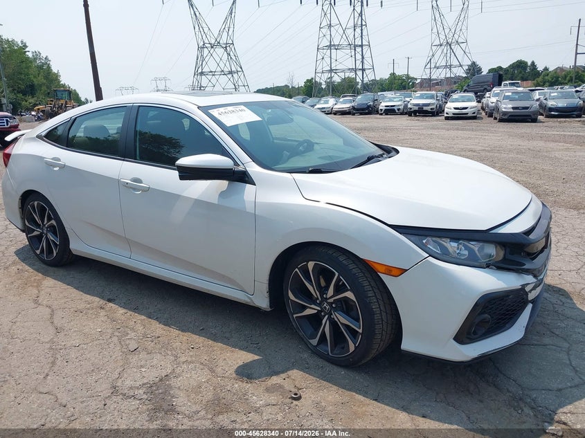 2019 Honda Civic VIN 2HGFC1E5XKH702824 IAAI salvage auction — FRONT END, Salvage Title, sold $5,300 on 2026-07-25 (photo 1)