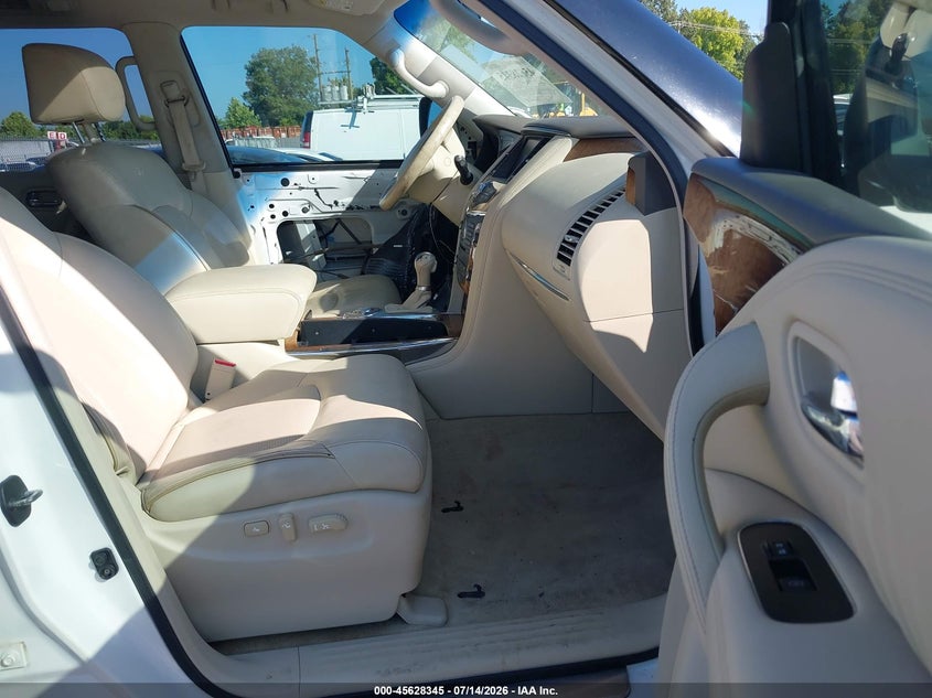 2012 Infiniti Qx56 VIN JN8AZ2NF3C9517476 IAAI salvage auction — ROOF, Clear (Mississippi), sold $1,025 on 2026-07-28 (photo 5)