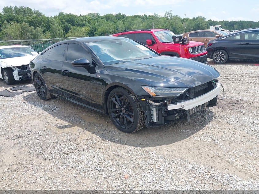2021 Audi A7 VIN WAUVPBF29MN081186 IAAI salvage auction — FRONT END, Salvage Title, sold $19,600 on 2026-08-02 (photo 1)