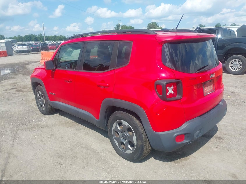 2015 Jeep Renegade VIN ZACCJABH9FPB83887 IAAI salvage auction — NORMAL WEAR, Clear (Virginia), sold $1,075 on 2026-08-07 (photo 3)