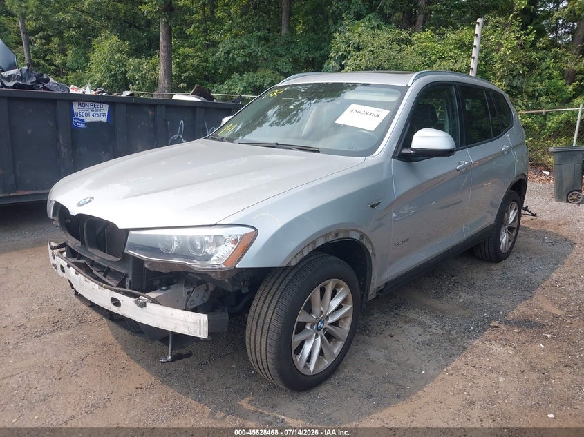 2015 BMW X3 VIN 5UXWX9C52F0D54565 IAAI salvage auction — FRONT END, Salvage Title, sold $3,000 on 2026-07-29 (photo 2)