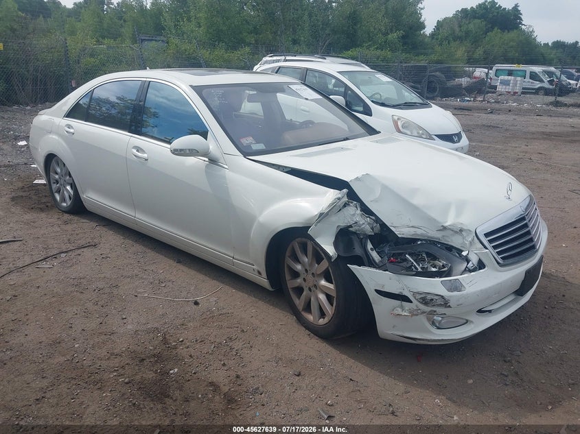 2008 Mercedes-benz S-klasse VIN WDDNG86X38A177769 IAAI salvage auction — FRONT END, Clear (Massachusetts), sold $1,300 on 2026-08-14 (photo 1)