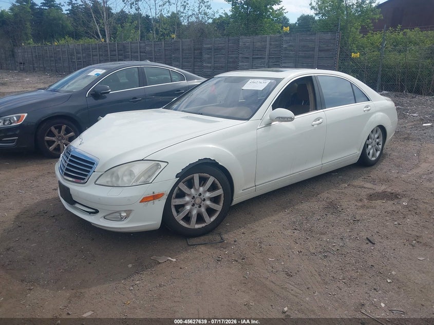 2008 Mercedes-benz S-klasse VIN WDDNG86X38A177769 IAAI salvage auction — FRONT END, Clear (Massachusetts), sold $1,300 on 2026-08-14 (photo 2)
