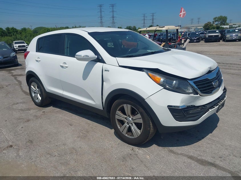 2012 Kia Sportage VIN KNDPBCA25C7179822 IAAI salvage auction — NORMAL WEAR, Clear (Illinois), sold $1,125 on 2026-07-20 (photo 1)