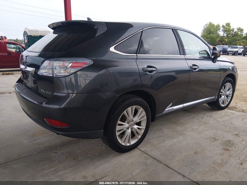 2010 Lexus Rx 450h VIN JTJZB1BA6A2003646 IAAI salvage auction — FRONT END, Clear (Florida), sold $1,300 on 2026-07-28 (photo 4)