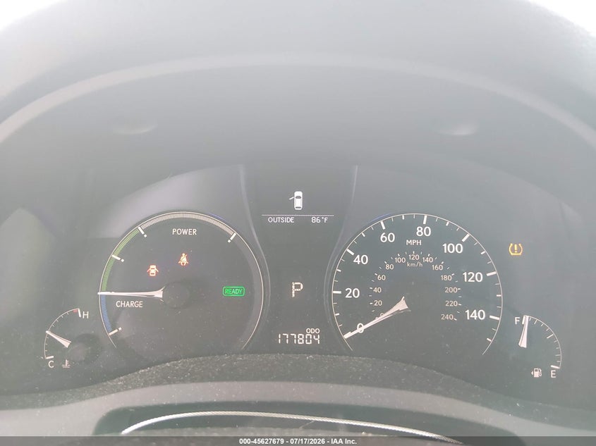 2010 Lexus Rx 450h VIN JTJZB1BA6A2003646 IAAI salvage auction — FRONT END, Clear (Florida), sold $1,300 on 2026-07-28 (photo 7)