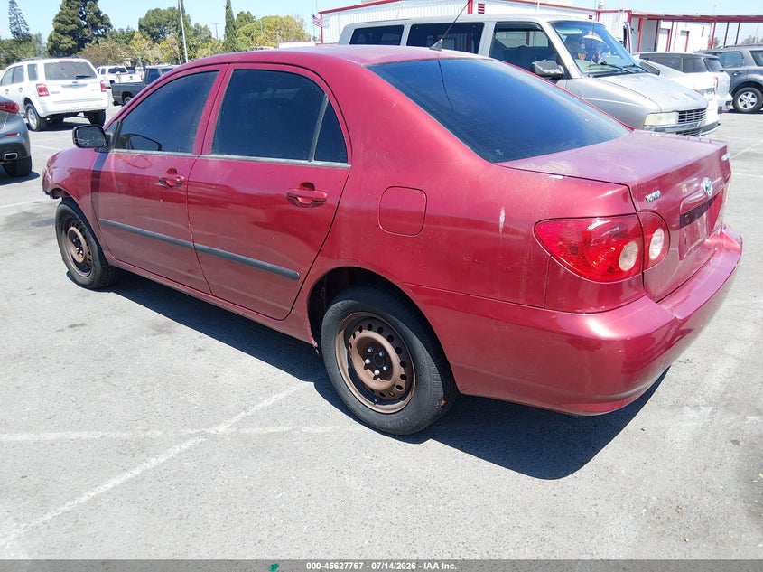 2007 Toyota Corolla VIN JTDBR32EX70126627 IAAI salvage auction — NORMAL WEAR, Salvage (California), sold $25 on 2026-07-30 (photo 3)