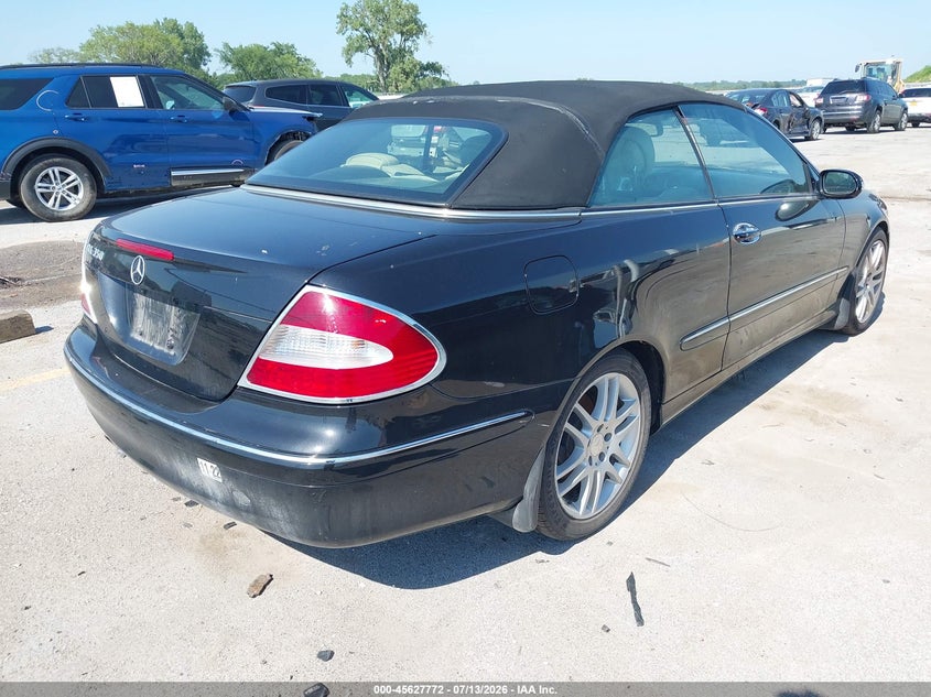 2008 Mercedes-benz Clk-class VIN WDBTK56G08T089991 IAAI salvage auction — LEFT FRONT, Regular Certificate (Iowa), sold $525 on 2026-07-21 (photo 4)