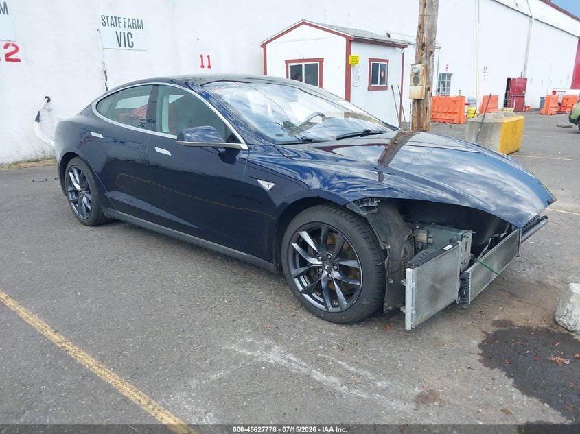 2015 Tesla Model s VIN 5YJSA1H22FF087976 IAAI salvage auction — FRONT END, Salvage Title, sold $3,850 on 2026-09-02 (photo 1)