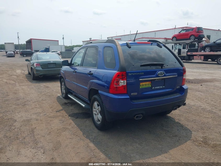 2010 Kia Sportage VIN KNDKGCA36A7707045 IAAI salvage auction — NORMAL WEAR, Clear (Maryland), sold $1,575 on 2026-07-29 (photo 3)