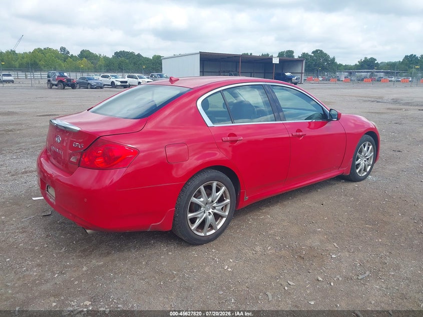 2011 Infiniti G37 VIN JN1CV6AR8BM407190 IAAI salvage auction — NORMAL WEAR, Clear (Tennessee), sold $175 on 2026-07-29 (photo 4)