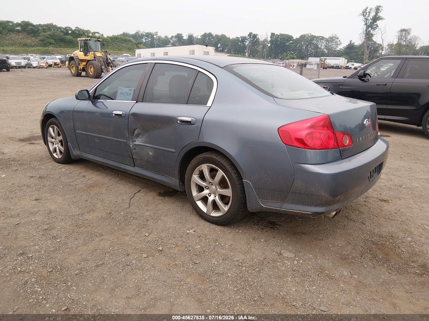 2006 Infiniti G35 VIN JNKCV51FX6M604847 IAAI salvage auction — NORMAL WEAR, Clear (New Jersey), sold $400 on 2026-07-30 (photo 3)