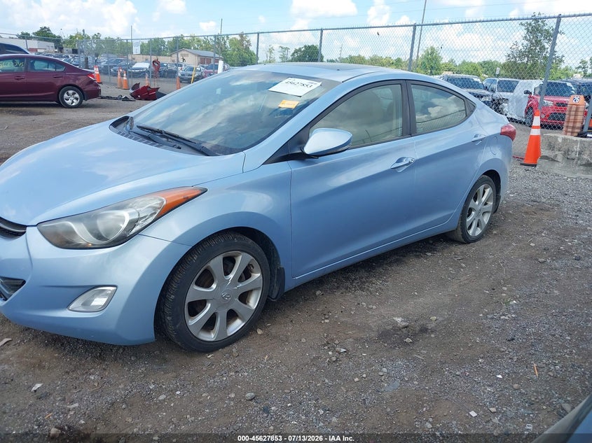 2012 Hyundai Elantra VIN KMHDH4AE4CU445605 IAAI salvage auction — NORMAL WEAR, Salvage Title, sold $450 on 2026-07-30 (photo 2)