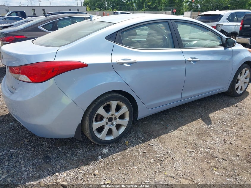 2012 Hyundai Elantra VIN KMHDH4AE4CU445605 IAAI salvage auction — NORMAL WEAR, Salvage Title, sold $450 on 2026-07-30 (photo 4)