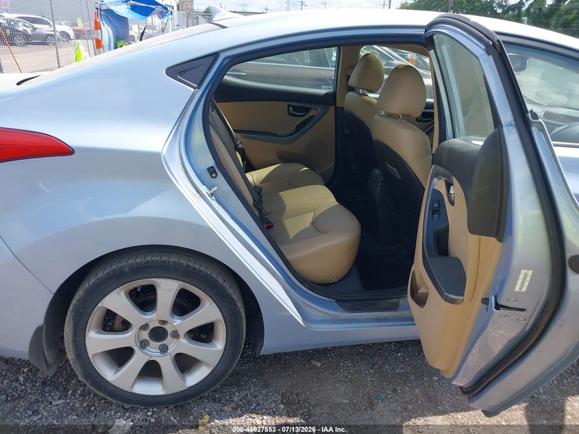 2012 Hyundai Elantra VIN KMHDH4AE4CU445605 IAAI salvage auction — NORMAL WEAR, Salvage Title, sold $450 on 2026-07-30 (photo 8)