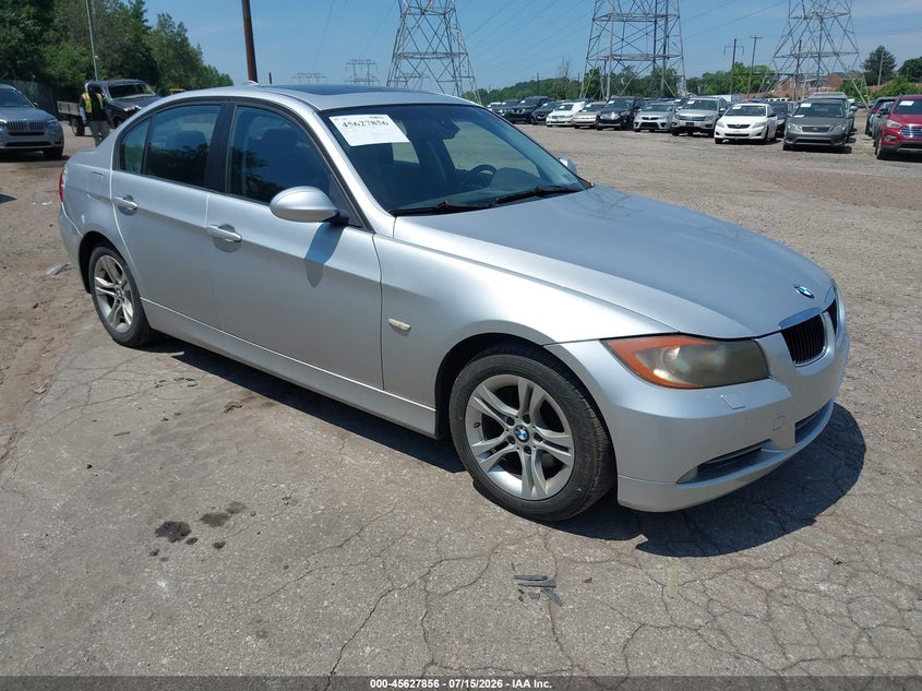 2008 BMW 3 series VIN WBAVC93518K045020 IAAI salvage auction — NORMAL WEAR, Clear (Pennsylvania), sold $50 on 2026-07-24 (photo 1)