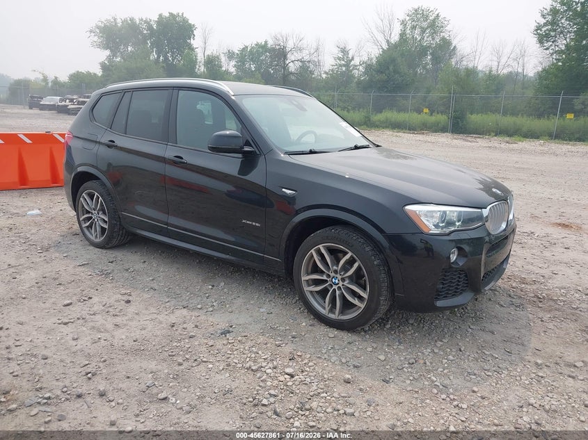 2017 BMW X3 VIN 5UXWX9C32H0W70353 IAAI salvage auction — LEFT FRONT, Salvage Title, sold $4,750 on 2026-07-24 (photo 1)
