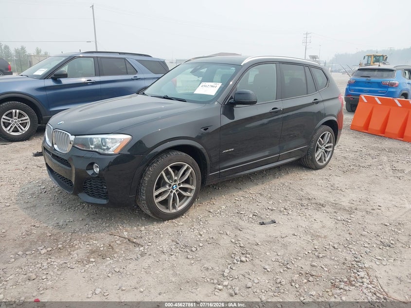 2017 BMW X3 VIN 5UXWX9C32H0W70353 IAAI salvage auction — LEFT FRONT, Salvage Title, sold $4,750 on 2026-07-24 (photo 2)