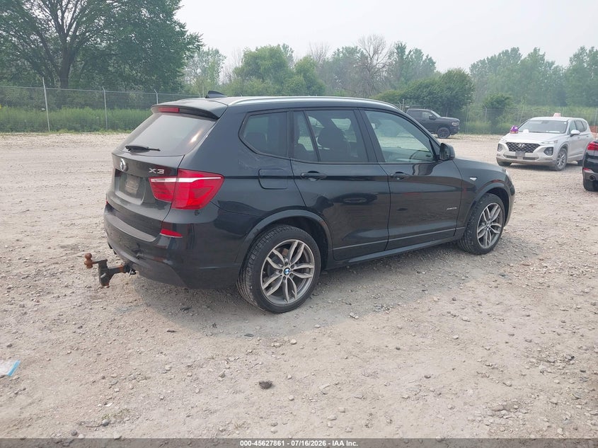 2017 BMW X3 VIN 5UXWX9C32H0W70353 IAAI salvage auction — LEFT FRONT, Salvage Title, sold $4,750 on 2026-07-24 (photo 4)