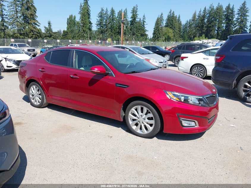 2015 Kia Optima VIN 5XXGM4A74FG443507 IAAI salvage auction — NORMAL WEAR, Clear (Washington), sold $900 on 2026-07-29 (photo 1)