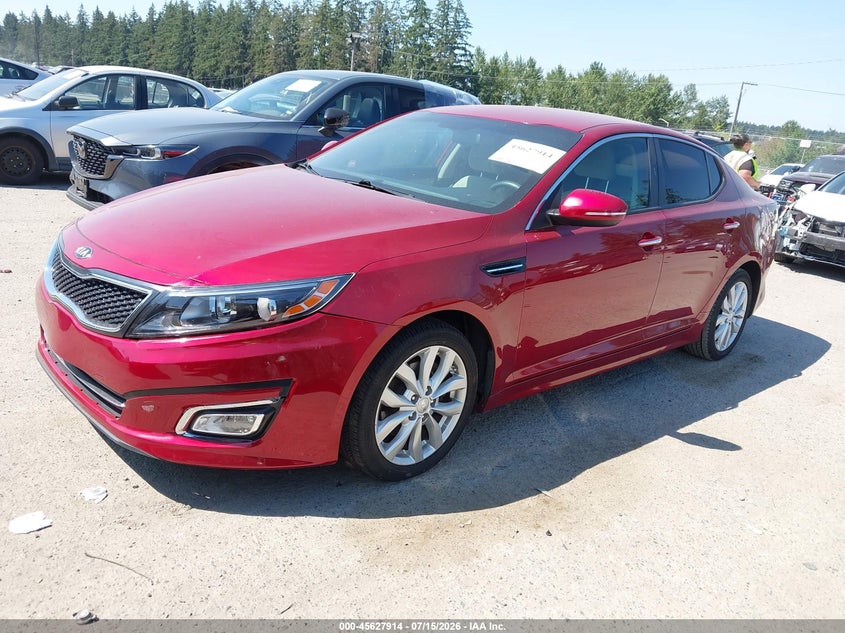 2015 Kia Optima VIN 5XXGM4A74FG443507 IAAI salvage auction — NORMAL WEAR, Clear (Washington), sold $900 on 2026-07-29 (photo 2)