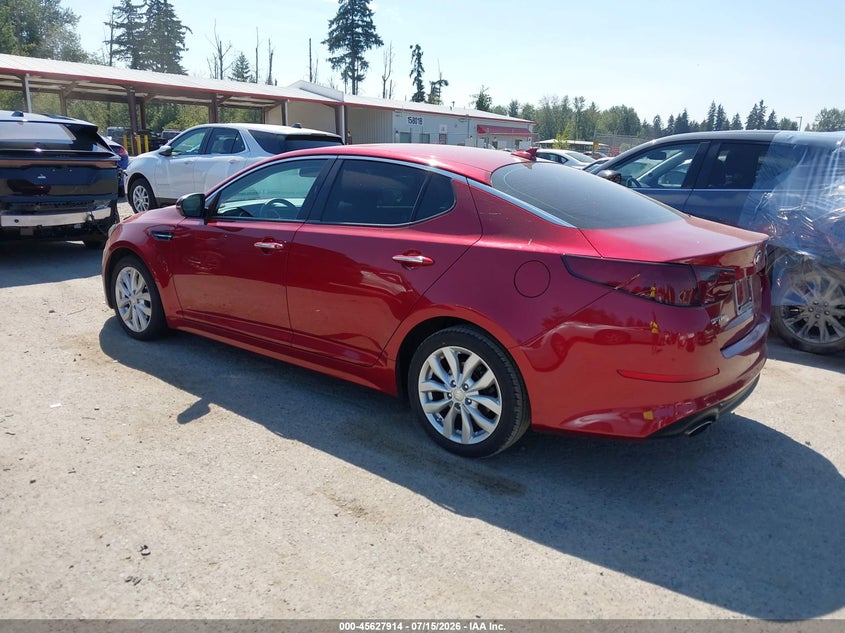 2015 Kia Optima VIN 5XXGM4A74FG443507 IAAI salvage auction — NORMAL WEAR, Clear (Washington), sold $900 on 2026-07-29 (photo 3)