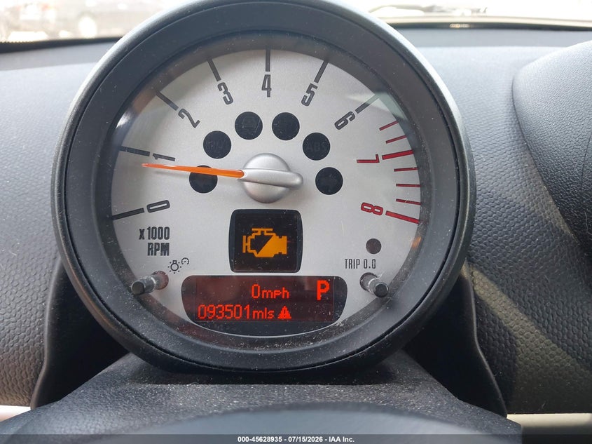 2013 Mini Countryman VIN WMWZB3C5XDWR36220 IAAI salvage auction — NORMAL WEAR, Clear (Illinois), sold $650 on 2026-07-29 (photo 7)