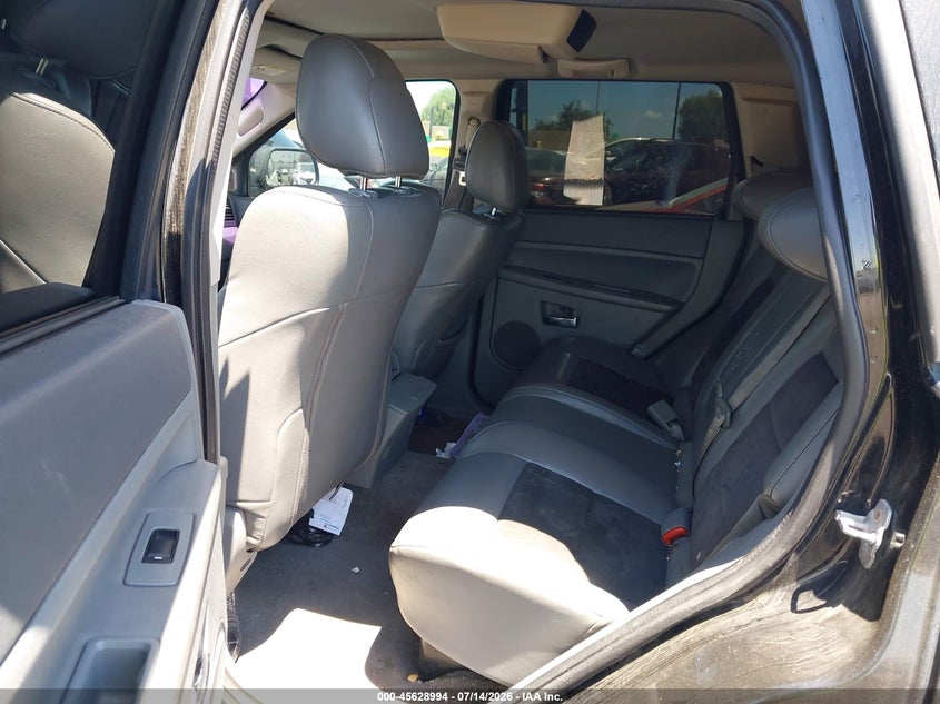 2007 Jeep Grand cherokee VIN 1J8HR78397C651791 IAAI salvage auction — REAR END, Salvage Certificate (California), sold $7,750 on 2026-07-31 (photo 8)