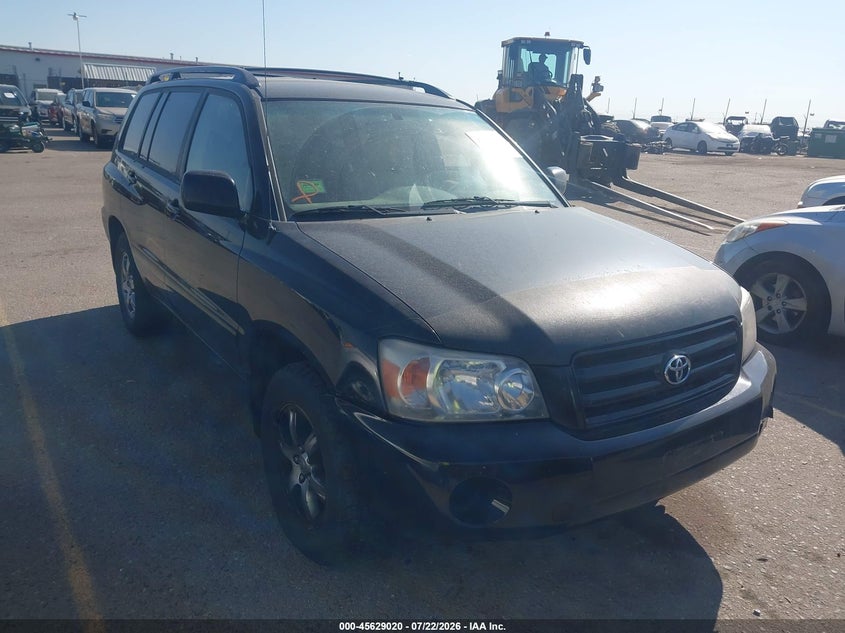 2005 Toyota Highlander VIN JTEEP21AX50099997 IAAI salvage auction — NORMAL WEAR, Clear (Colorado), sold $25 on 2026-07-28 (photo 1)