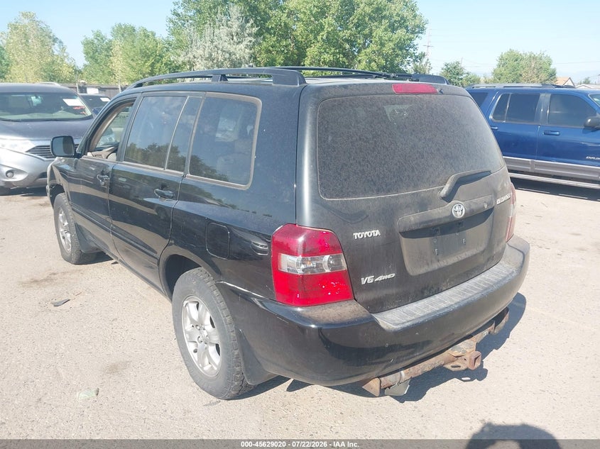 2005 Toyota Highlander VIN JTEEP21AX50099997 IAAI salvage auction — NORMAL WEAR, Clear (Colorado), sold $25 on 2026-07-28 (photo 3)