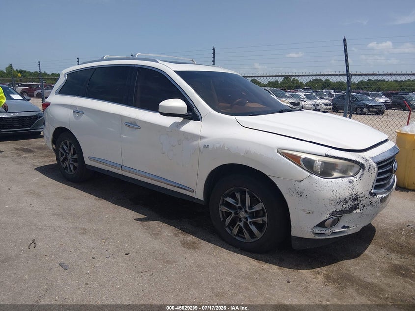 2014 Infiniti Qx60 VIN 5N1AL0MN7EC529366 IAAI salvage auction — NORMAL WEAR, Reconstructed (Louisiana), sold $950 on 2026-08-03 (photo 1)
