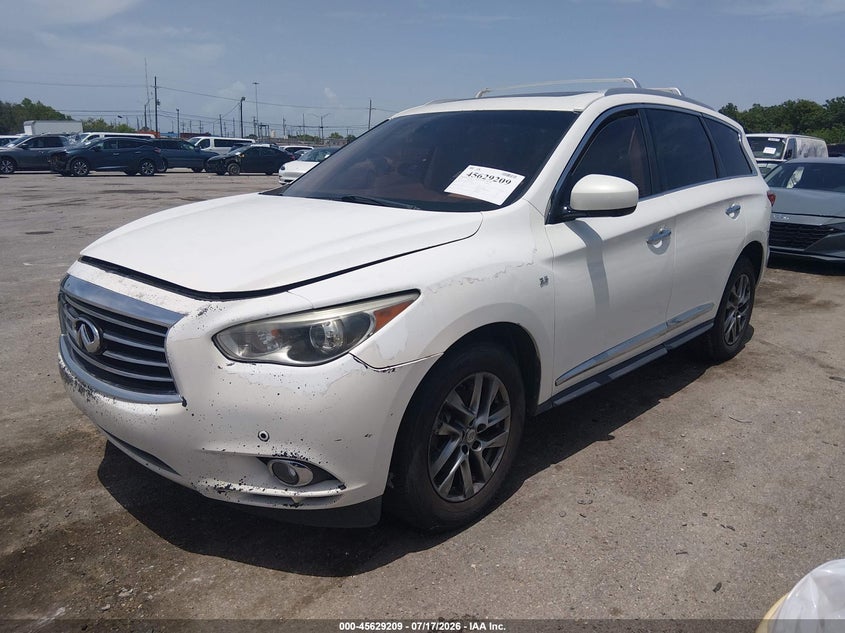 2014 Infiniti Qx60 VIN 5N1AL0MN7EC529366 IAAI salvage auction — NORMAL WEAR, Reconstructed (Louisiana), sold $950 on 2026-08-03 (photo 2)
