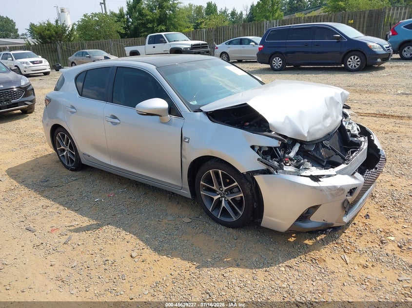 2015 Lexus Ct VIN JTHKD5BH6F2249234 IAAI salvage auction — FRONT END, Salvage Title, sold $1,350 on 2026-07-29 (photo 1)