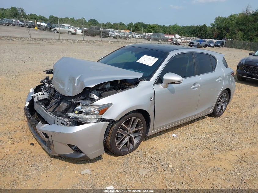 2015 Lexus Ct VIN JTHKD5BH6F2249234 IAAI salvage auction — FRONT END, Salvage Title, sold $1,350 on 2026-07-29 (photo 2)